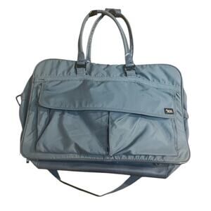 Vintage American Tourister Garment Bag Blue Cross Country Luggage Carry On